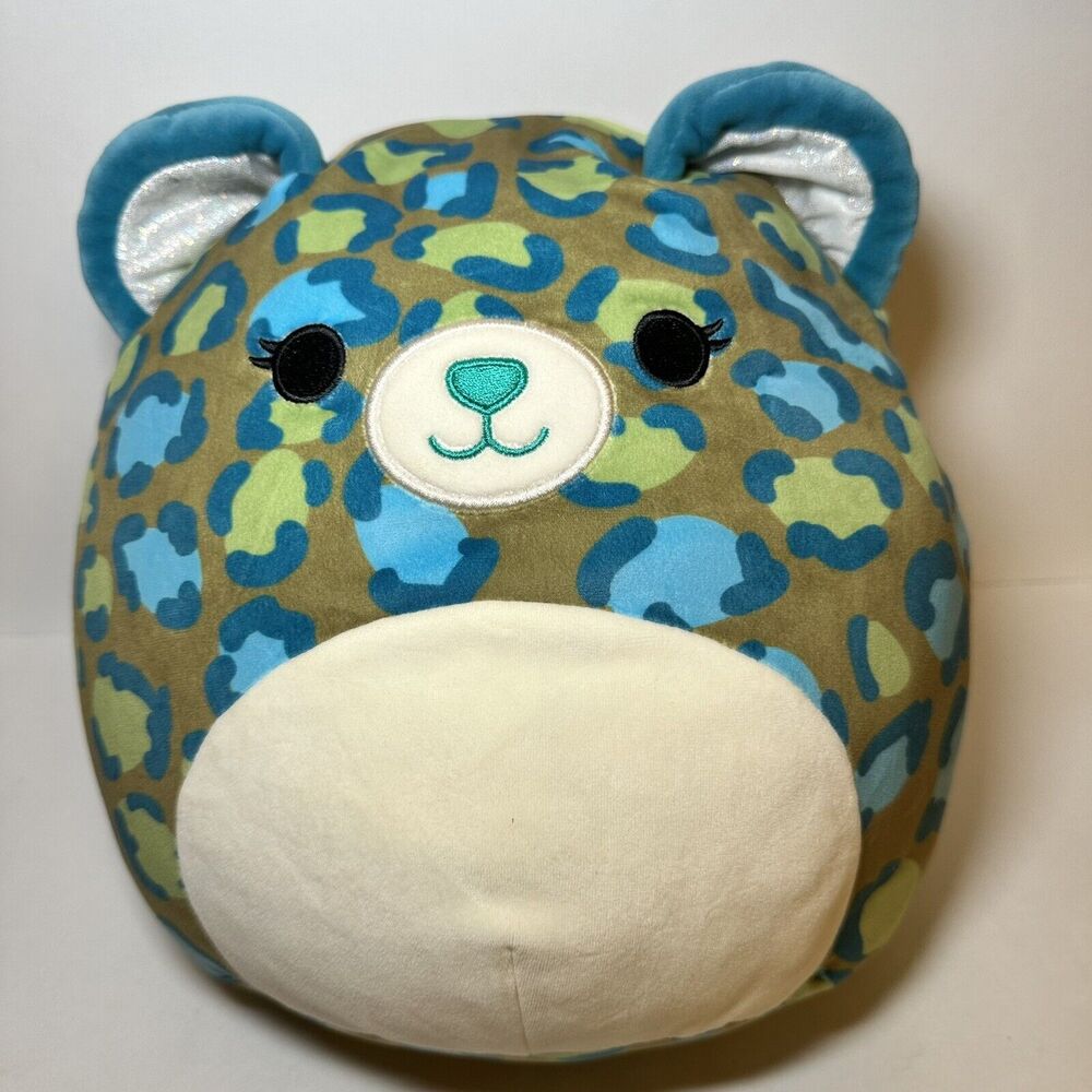 Enos the Green & Blue Spotted Leopard Squishmallow Orig. 2023